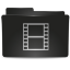 Folder Black Video Icon 64x64 png